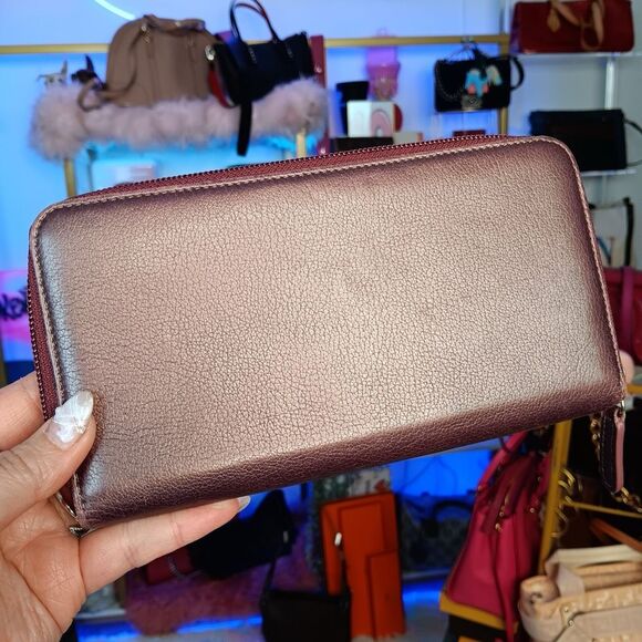 Chanel Deep Purple Iridescent Large Zip Around Wallet - Picture 3 of 16